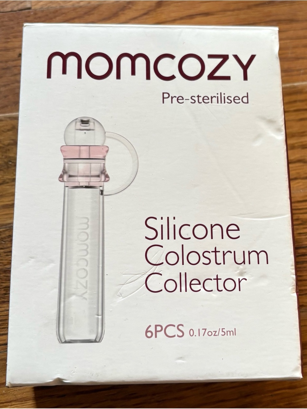 Momcozy Colostrum Collector with Cotton Cloth Wipe Storage Case 5ml-6pcs